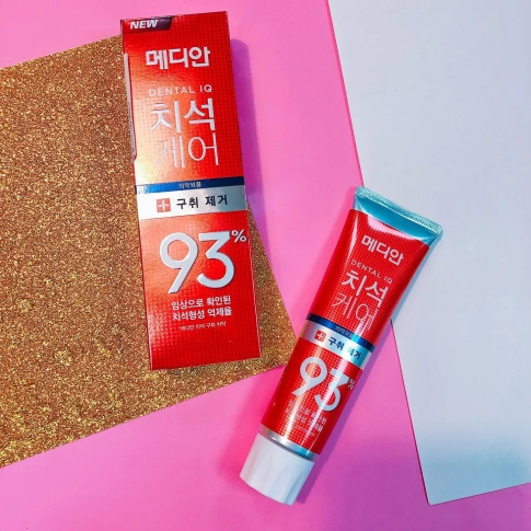 Seolit ​​tərkibli təravətləndirici diş pastası Median Dental IQ 93% Red 120 ml