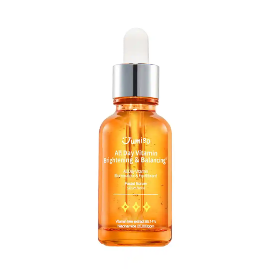 Parlaq dəri üçün antioksidan vitaminlərlə üz serumu Jumiso All Day Vitamin Brightening & Balancing Facial Serum 30 ml