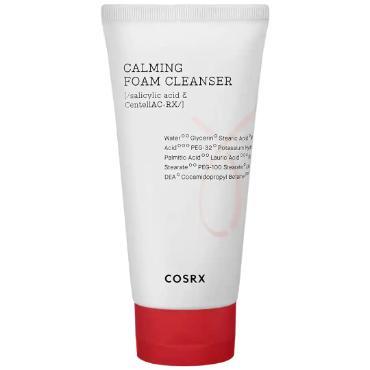 Qarışıq, yağlı və problemli dərilər üçün sakitləşdirici köpük COSRX AC Collection Calming Foam Cleanser 150 ml