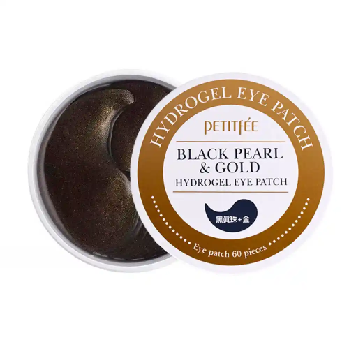 Qara mirvari ilə hidrojel göz yamaları PETITFEE Black Pearl & Gold Hydrogel Eye Patch