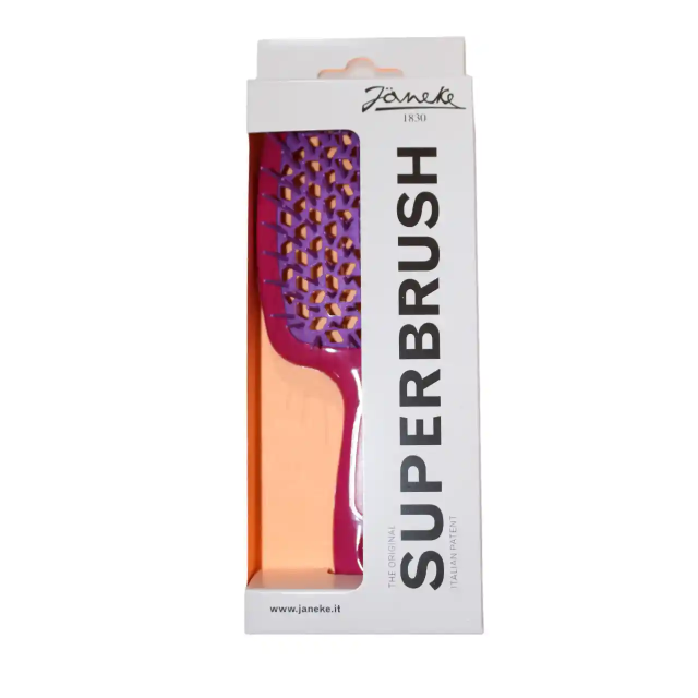 Janeke Superbrush 1830 the Original Italian Paten qırmızı çəhrayı saç darağı
