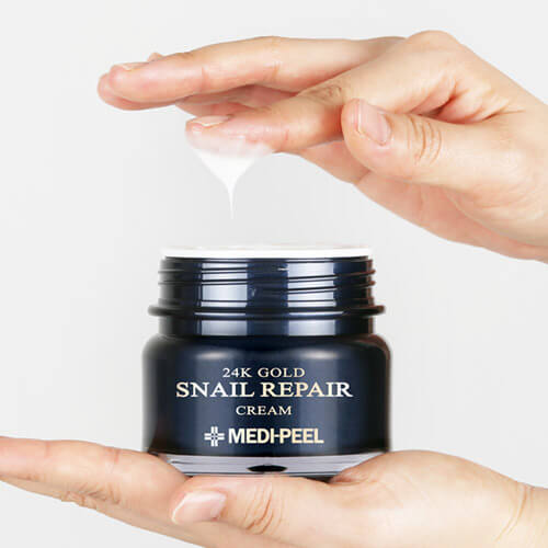 Qızıl və salyangoz musinli premium krem Medi-Peel 24K Gold Snail Cream 50 g